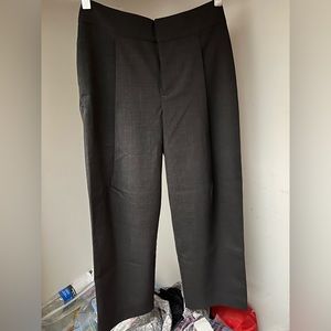 Theory women wool blend pants in grey size 4